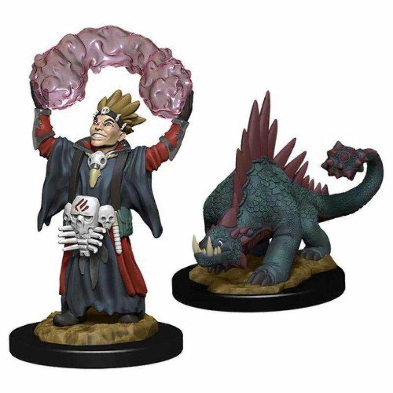 Wizkids Wardlings Rpg Figures Boy Warlock & Lizard