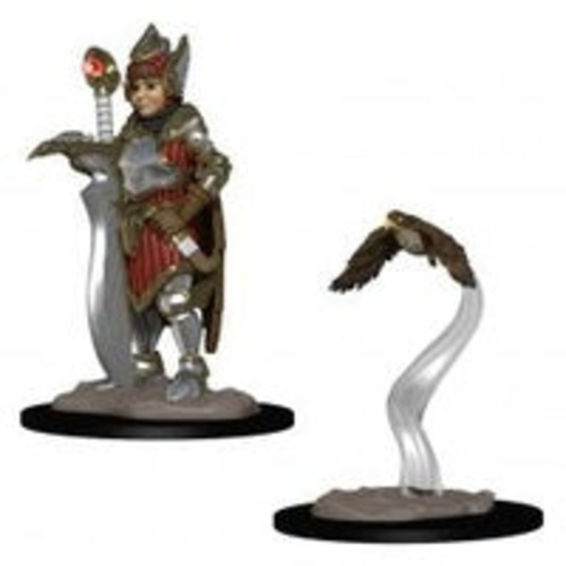 Wizkids Wardlings Rpg Figures Girl Fighter & Hunting Falcon