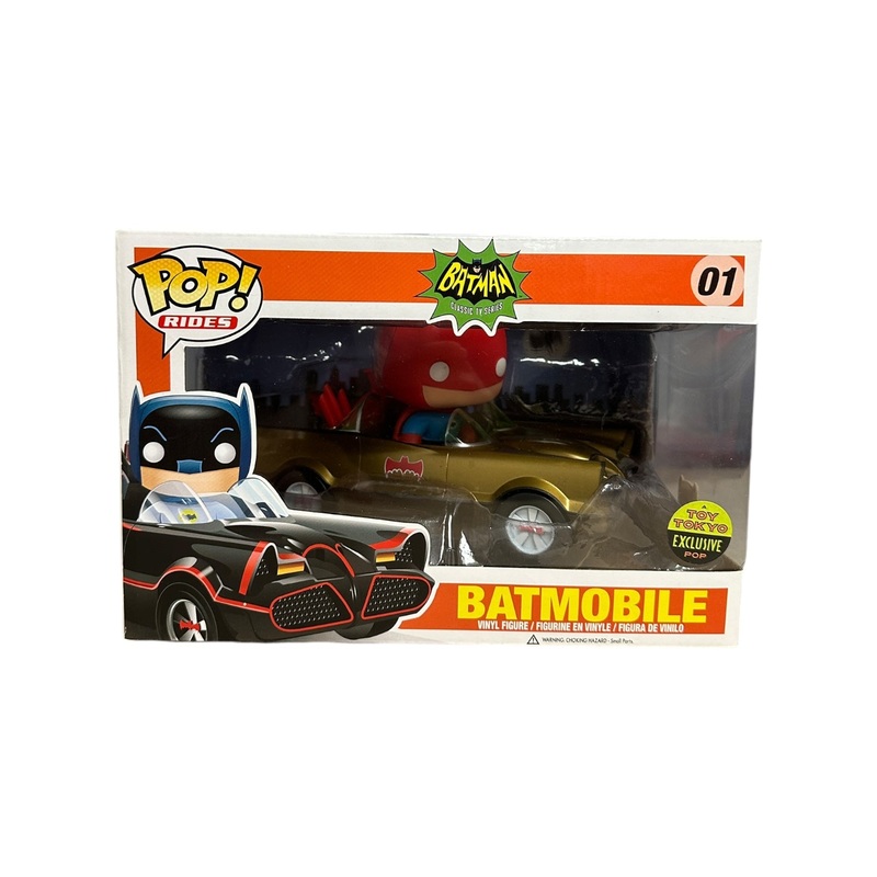 Batmobile #01 (Gold) Funko Pop Ride! - Batman: Classic TV Series - Toy Tokyo Exclusive - Condition 8/10