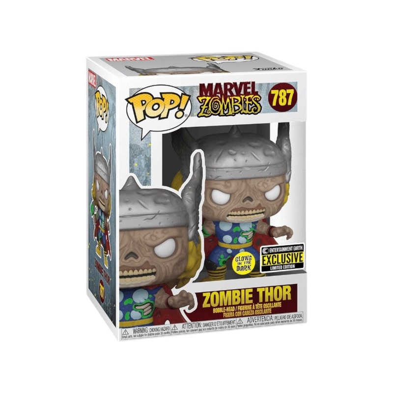 Zombie Thor #787 (Glows in the Dark) Funko Pop! - Marvel: Zombies - Entertainment Earth Exclusive