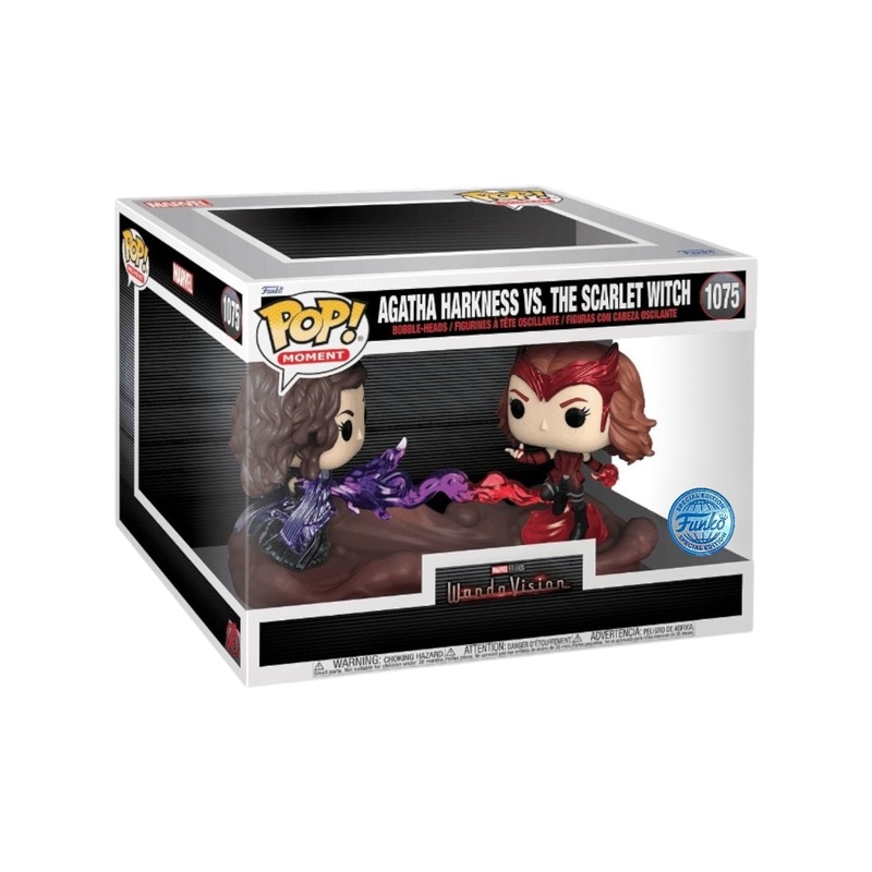 Agatha Harkness Vs. The Scarlet Witch #1075 Funko Pop! Moment - WandaVision - Special Edition - Condition 8.5/10