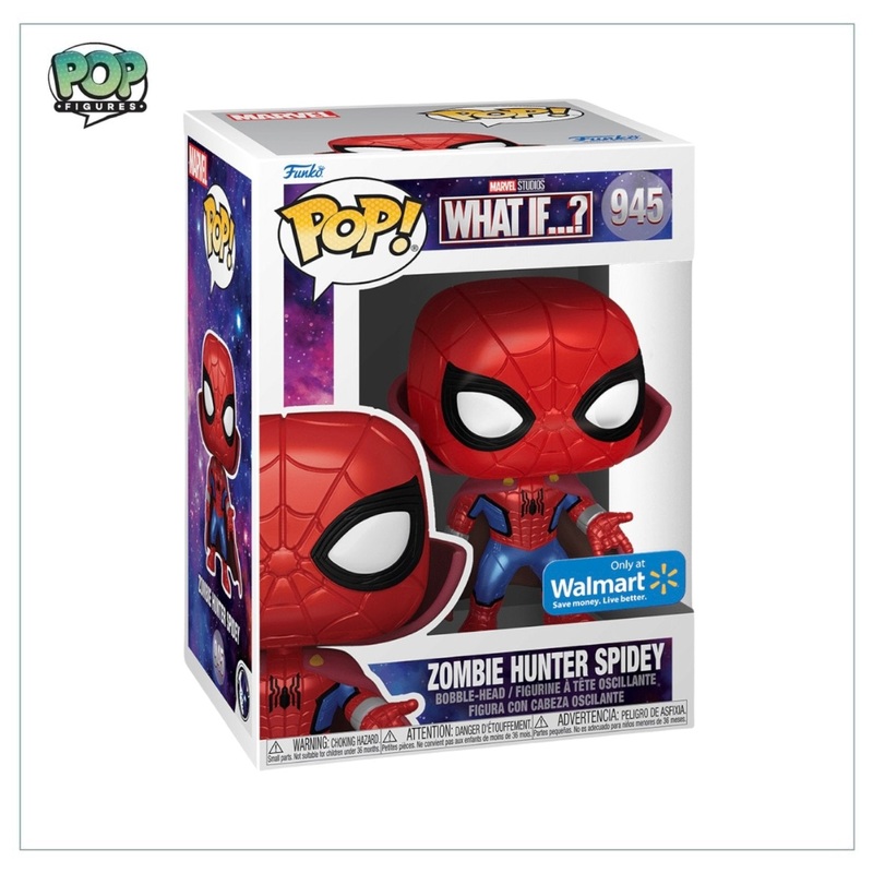 Zombie Hunter Spidey #945 Funko Pop! - Marvel What If? - Walmart Exclusive