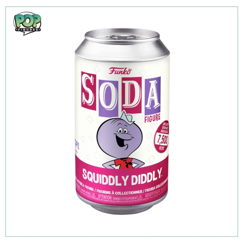Squiddly Diddly Funko Soda Vinyl Figure! - Animation -  LE7500 Pcs -  Chance Of Chase