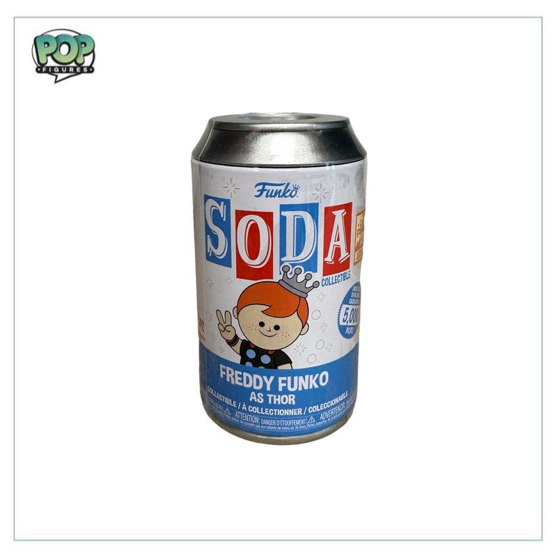 Freddy Funko as Thor Funko Soda Vinyl Figure! - Marvel - Camp Fundays 2023 Exclusive LE5000 Pcs - Sealed