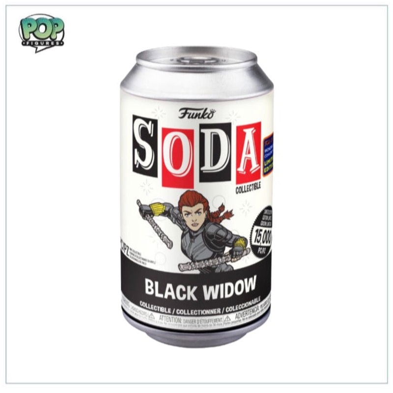 Black Widow Funko Soda Vinyl Figure! - Marvel - Wondercon 2021 Shared Exclusive LE15000 Pcs - Chance of Chase