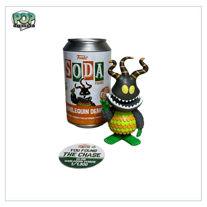Harlequin Demon Glow Chase Funko Soda Vinyl Figure! - The Nightmare Before Christmas - LE1/1300 Pcs