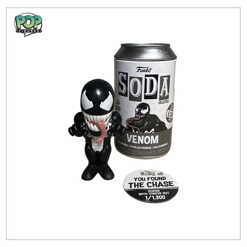 Venom with Tongue Out Chase Funko Soda Vinyl Figure! - Marvel - International LE1/1300 Pcs