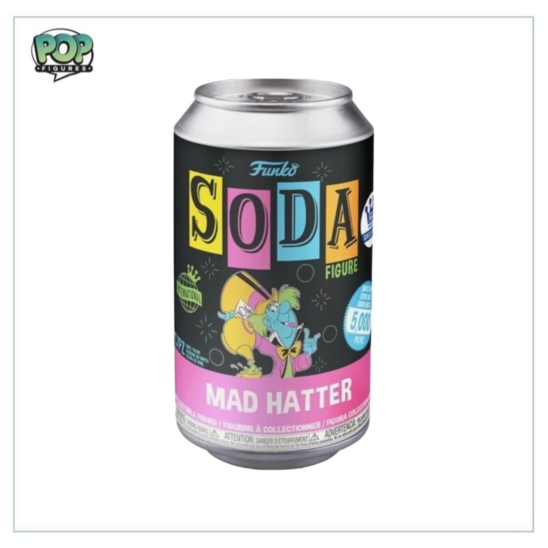 Mad Hatter (Black Light) Funko Soda Vinyl Figure! - Alice in Wonderland - International Funko Shop Exclusive LE5000 Pcs - Chance of Chase