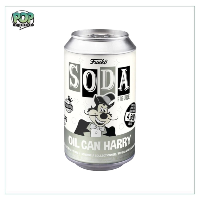 Oil Can Harry Funko Soda Vinyl Figure! - Mighty Mouse - International LE4500 Pcs - Chance of Chase