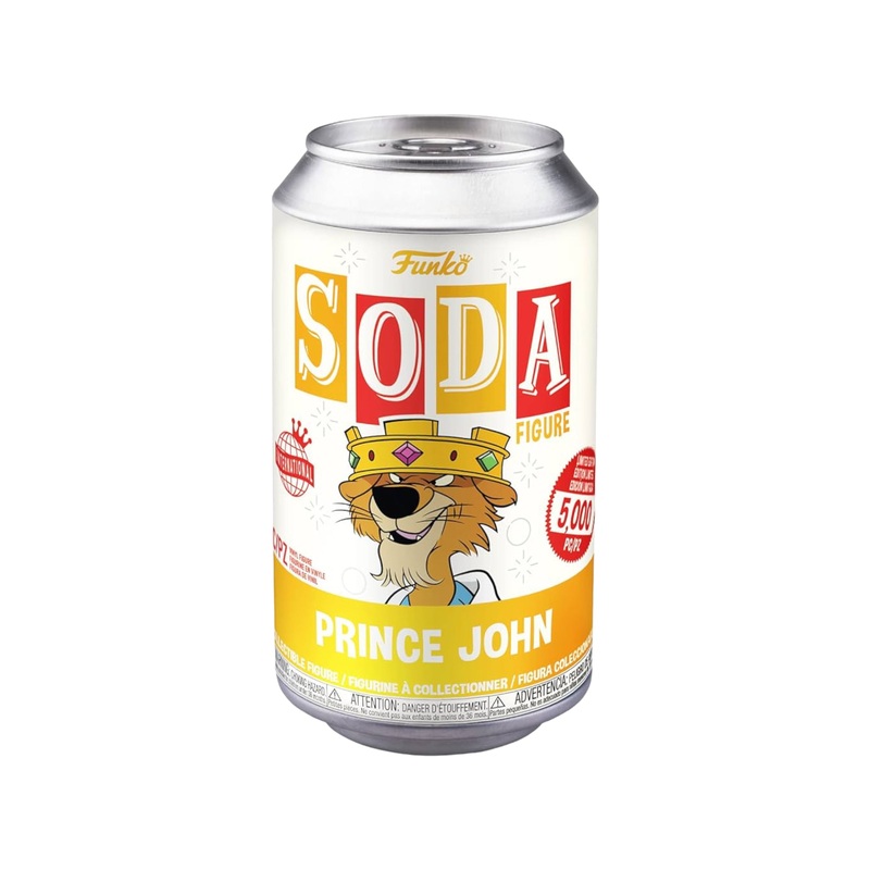 Prince John Funko Soda Vinyl Figure! - Disney - International LE5000 Pcs - Chance of Chase