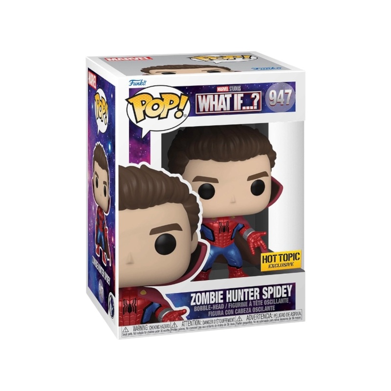 Zombie Hunter Spidey #947 (Metallic) Funko Pop! - What If...? - Hot Topic Exclusive