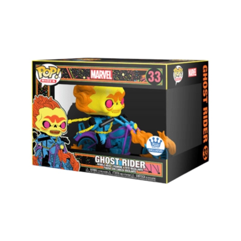 Ghost Rider #33 (Blacklight) Funko Pop Ride! - Marvel - Funko Shop Exclusive