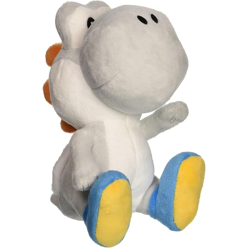 Super Mario White Yoshi 7" Plush Toy - Little Buddy - All Star Collection