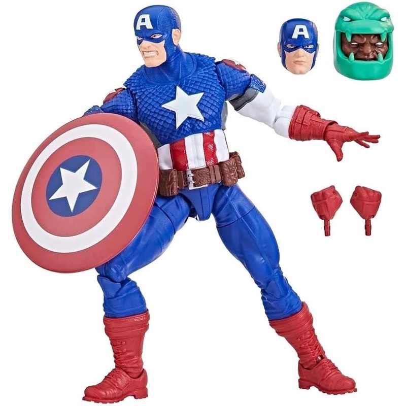 Avengers Ultimate Captain America Action Figure -  Hasbro (Marvel Legends Series, Puff Adder BAF)
