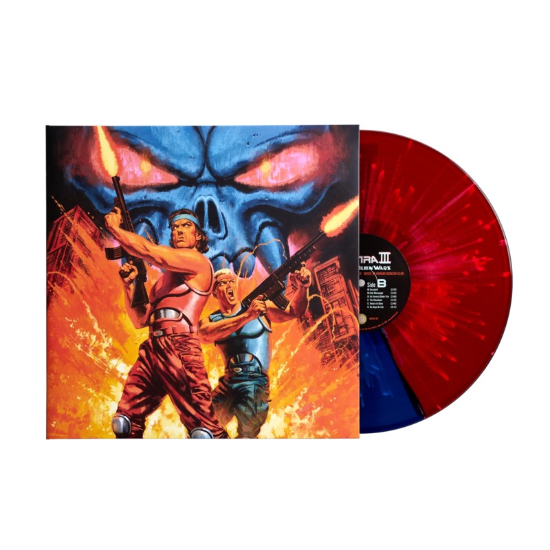 Contra 3: The Alien Wars Original Soundtrack - Vinyl LP Record (Red/Blue, Mondo, Konami Kukeiha Club, OST)