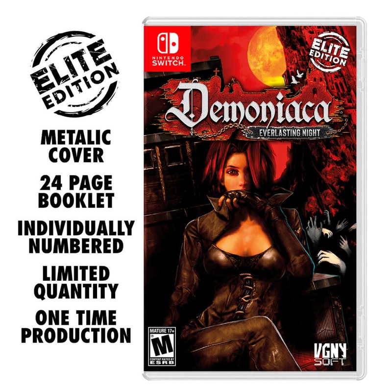 Demoniaca: Everlasting Night Elite Edition - Nintendo Switch (VGNYsoft, Individually Numbered)