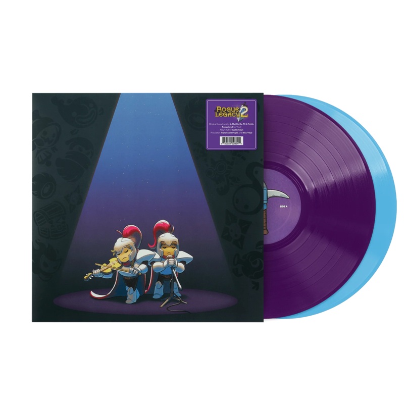 Rogue Legacy 2 Original Soundtrack by Tettix & A Shell in the Pit - Vinyl Record Set (2xLP, Translucent Purple & Blue)