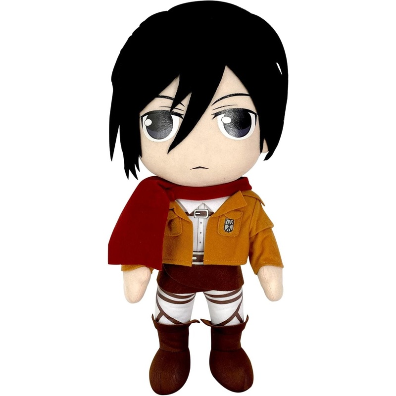 Attack on Titan Mikasa Ackerman Stuffed Plush Anime Doll (Large 18") - Great Eastern Entertainment