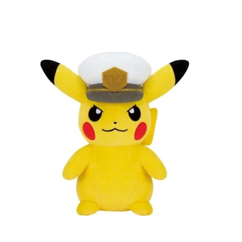 Pokmon Captain Pikachu Mouth Closed Ver. 8" Plush Toy - Banpresto - Mecha Mofugutto