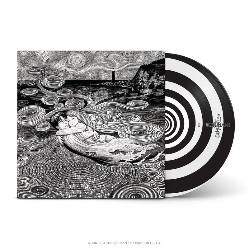 Uzumaki Original Anime Series Soundtrack by Colin Stetson - LP Record (Milan, 180g, B&W Spiral Vinyl)