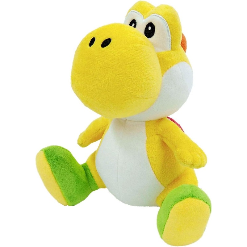 Super Mario Yellow Yoshi 7" Plush Toy - Little Buddy - (All Star Collection)