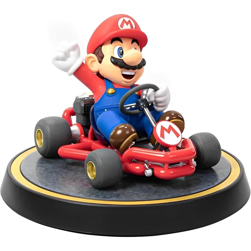 Mario Kart Mario Painted 8" PVC Statue (Standard Edition) - First 4 Figures