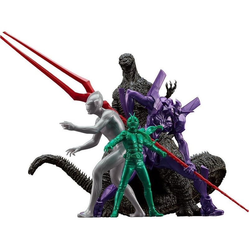 Shin Japan Heroes Universe Model Kit - Max Factory PLAMAX MF-87 - (Godzilla, Evangelion, ULTRAMAN, Kaman Rider)