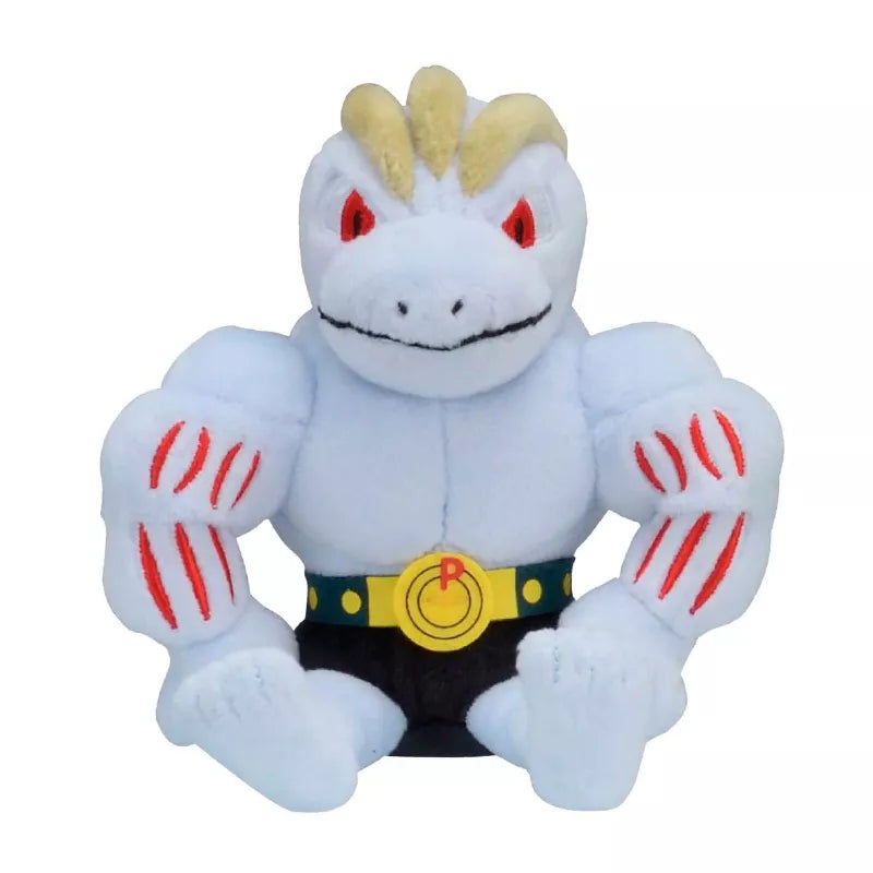 Pokemon Machoke 6" Plush Toy - Pokemon Center - Sitting Cuties #67 (Generation 1)
