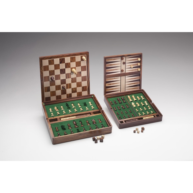 38x38CM MAGNETIC COMPLETE SET CHESS+CHECKER+BACKGAMMON SET