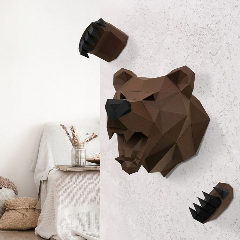 3D Papercraft Bear PP-1MED-BRW