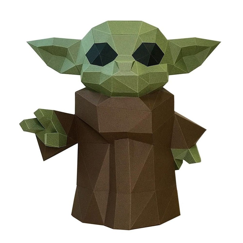 3D Papercraft Kit Baby Yoda PP-2YDA-3WAS