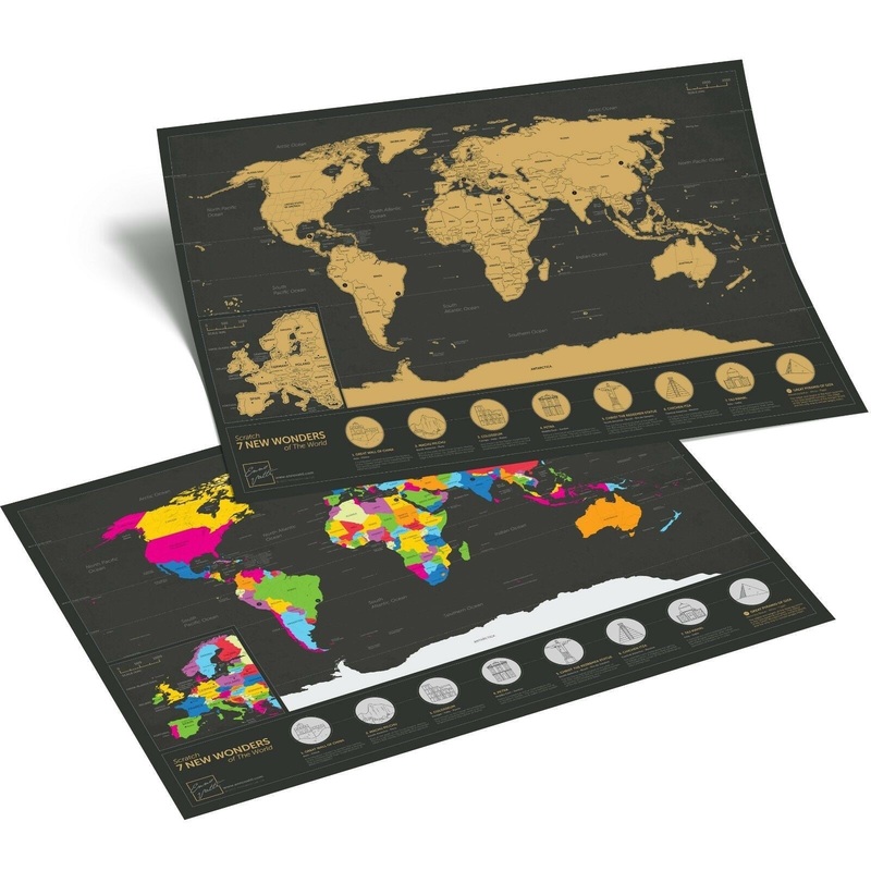 7 Wonders Scratch World Map