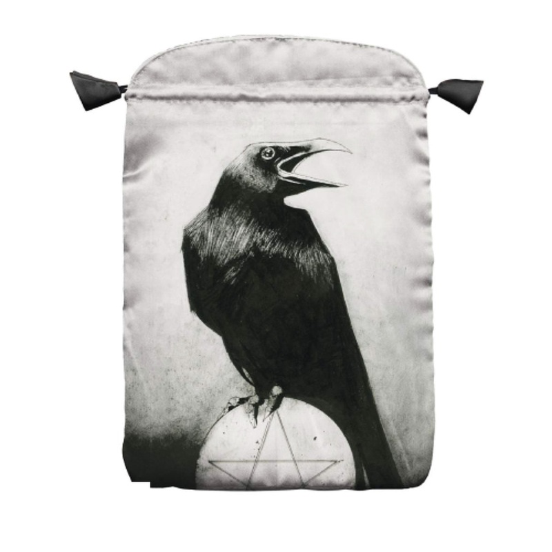Crows Satin Bag for Tarot Cards Lo Scarabeo