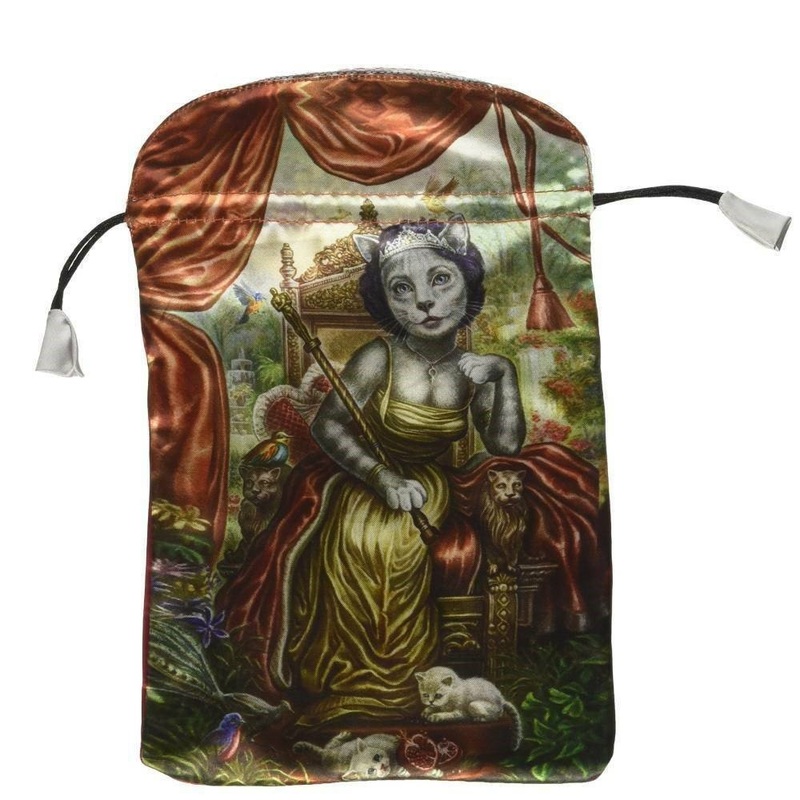 Cat Tarot Satin Bag for Tarot Cards Lo Scarabeo