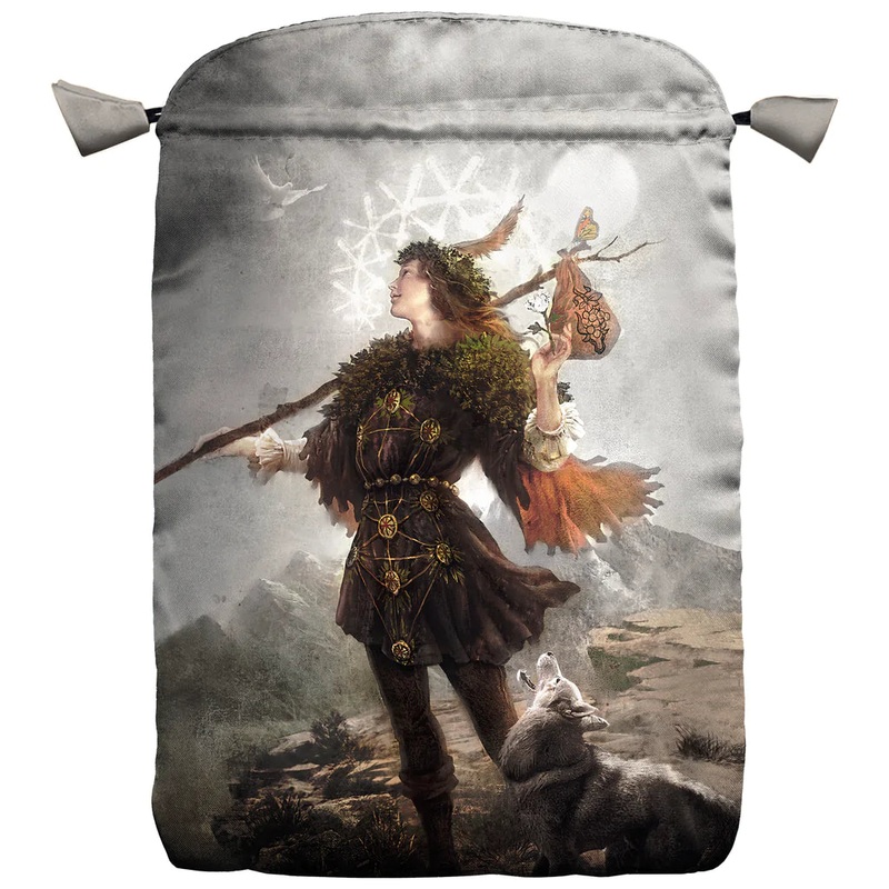 Heaven and Eath Satin Bag for Tarot Cards Lo Scarabeo
