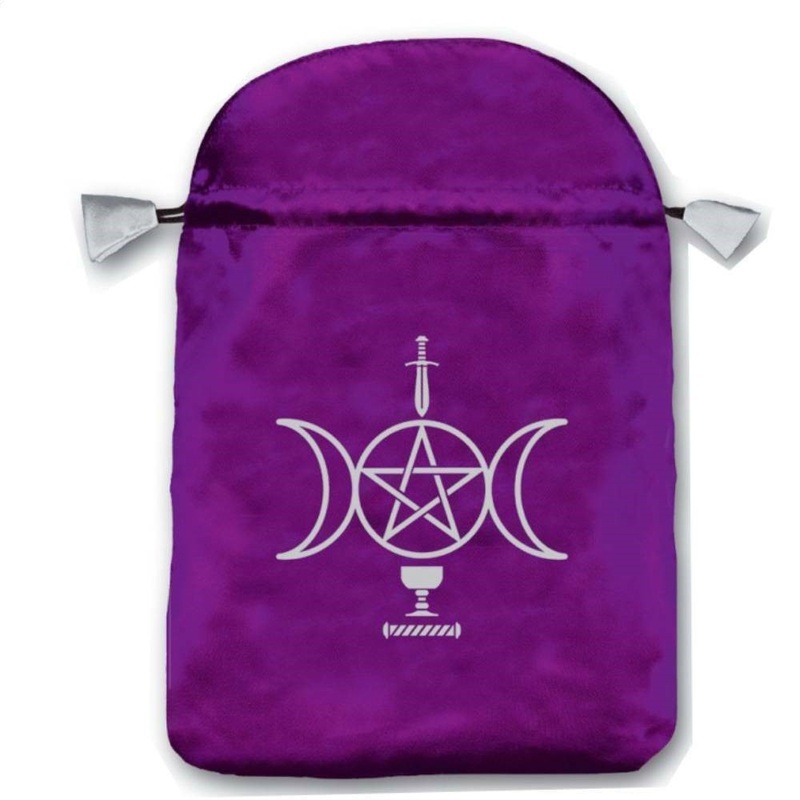 Sensual Wicca Satin Purple Bag Cards Lo Scarabeo