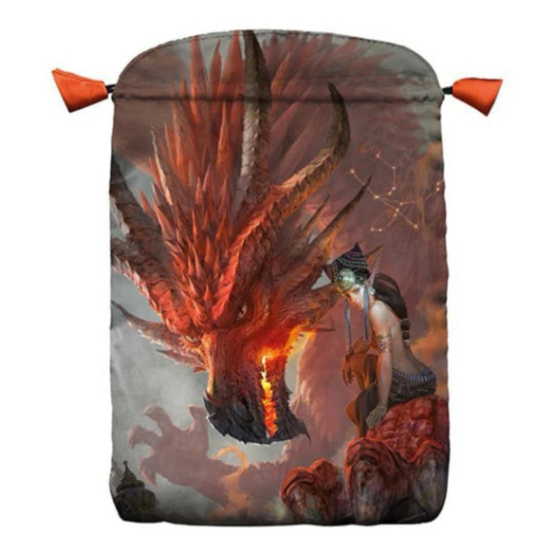 Star Dragons Satin Bag for Tarot Cards Lo Scarabeo