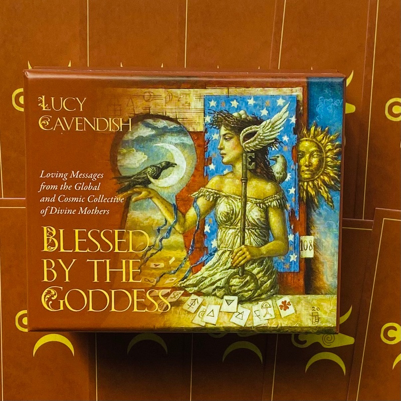 Blessed by the Goddess Cards Blue Angel
