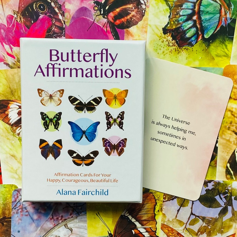 Butterfly Affirmations cards Blue Angel