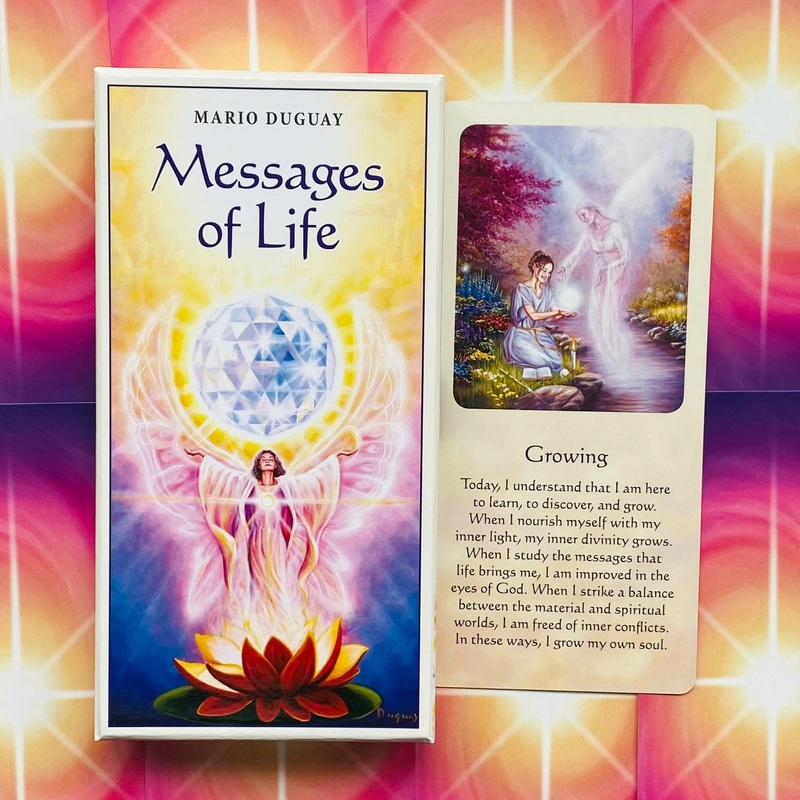 Inspirational cards Messages of Life Blue Angel