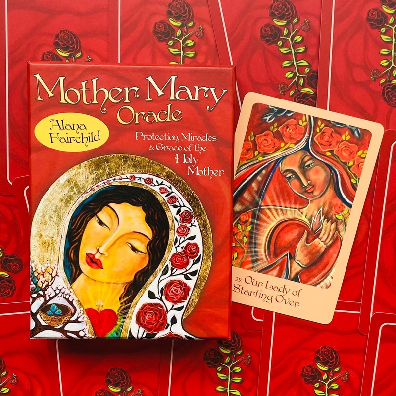 Mother Mary Oracle cards Blue Angel