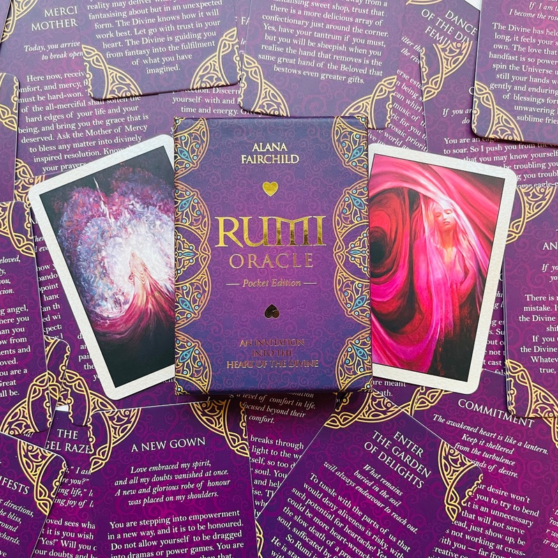 Rumi Oracle Pocket Edition Cards Blue Angel