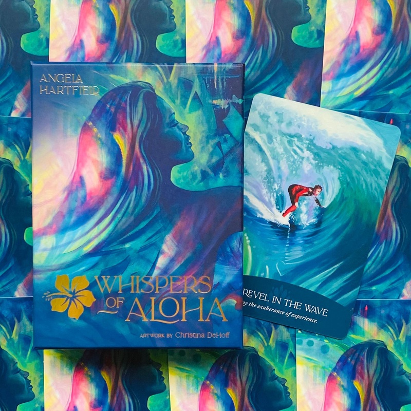 Whispers Of Aloha oracle cards Blue Angel