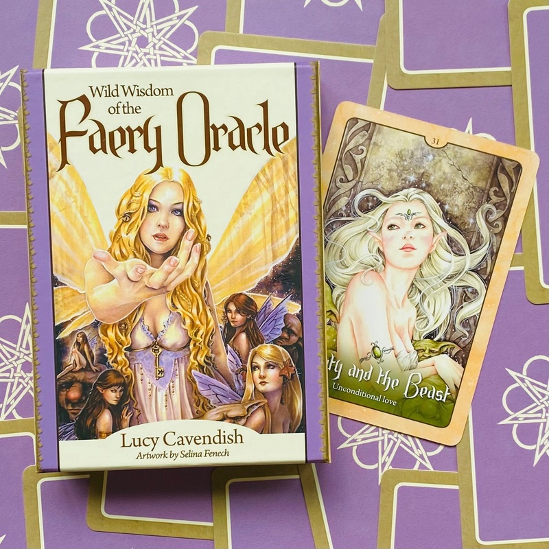 Wild Wisdom of the Faery Oracle cards Blue Angel
