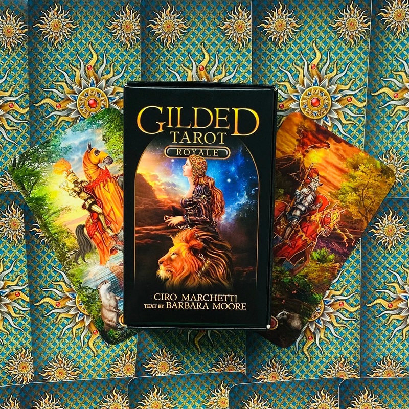 Gilded Tarot Royale cards Llewellyn