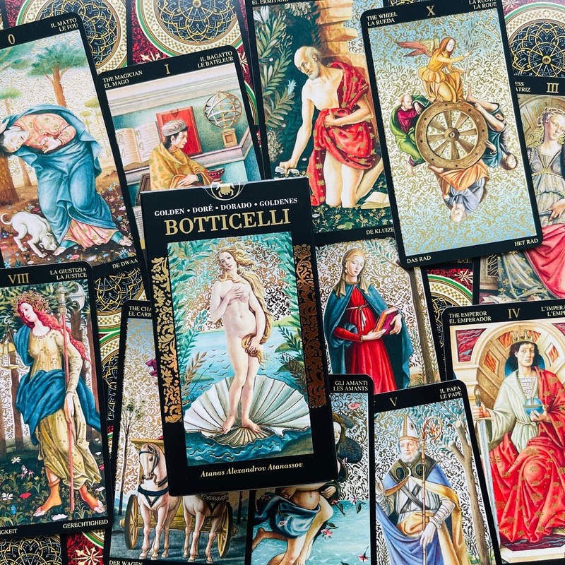 Golden Botticelli Tarot Cards Lo Scarabeo