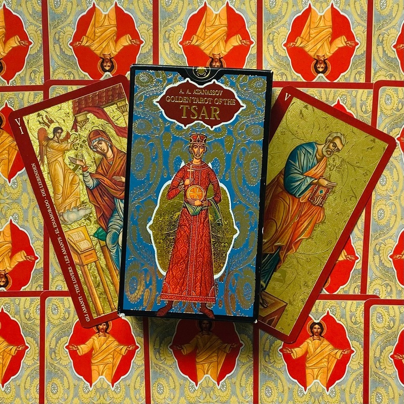 Golden Tarot Of The Tsar Cards Lo Scarabeo