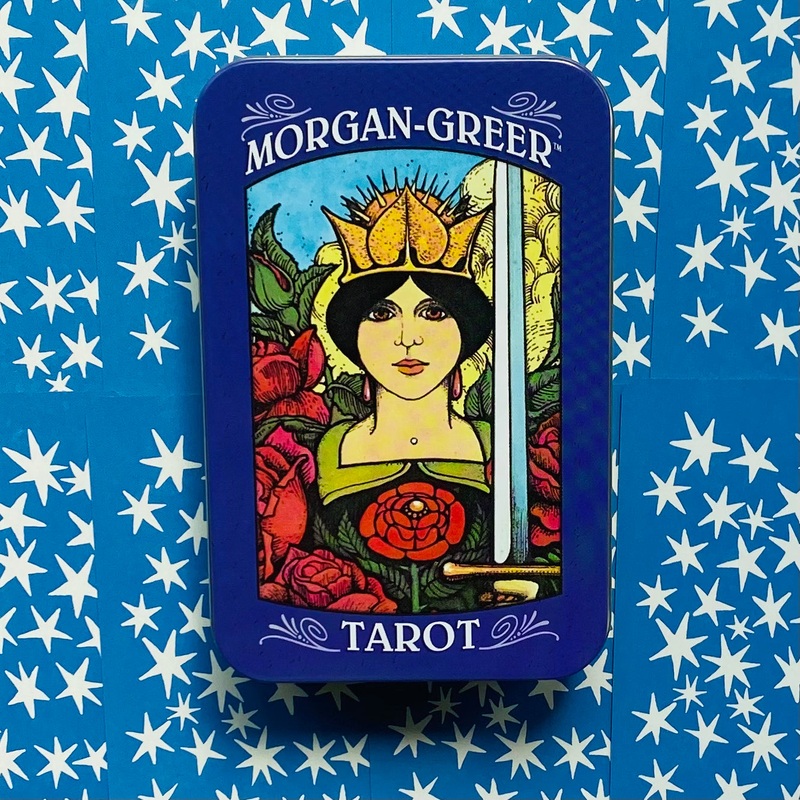 Tarot cards Morgan-Greer in a Tin Box