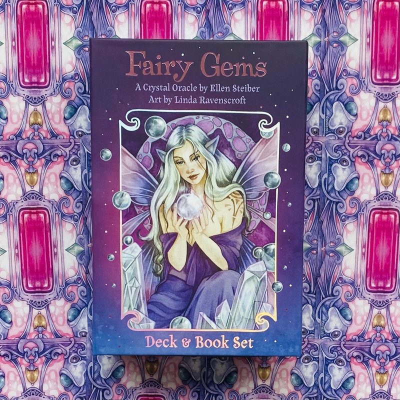 Fairy Gems a crystal Oracle Cards and Book set US Games Systems