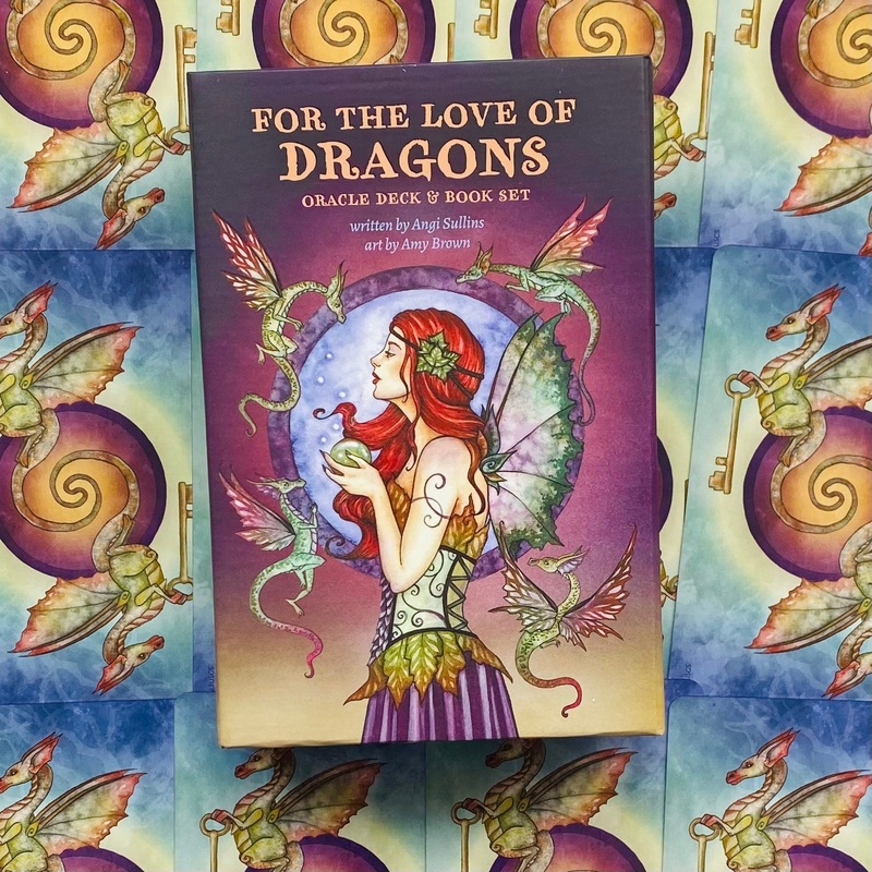 For The Love Of Dragons Oracle Cards and Book set US Games Systems